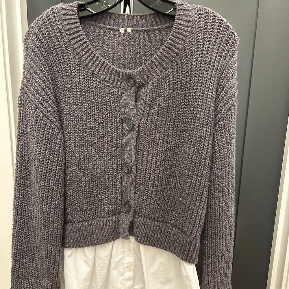 Anthropologie Sweater/Shirt combo